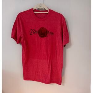 EUC "Black Widows" faded red cotton blend tshirt - 18 to 18 PTP (size medium)